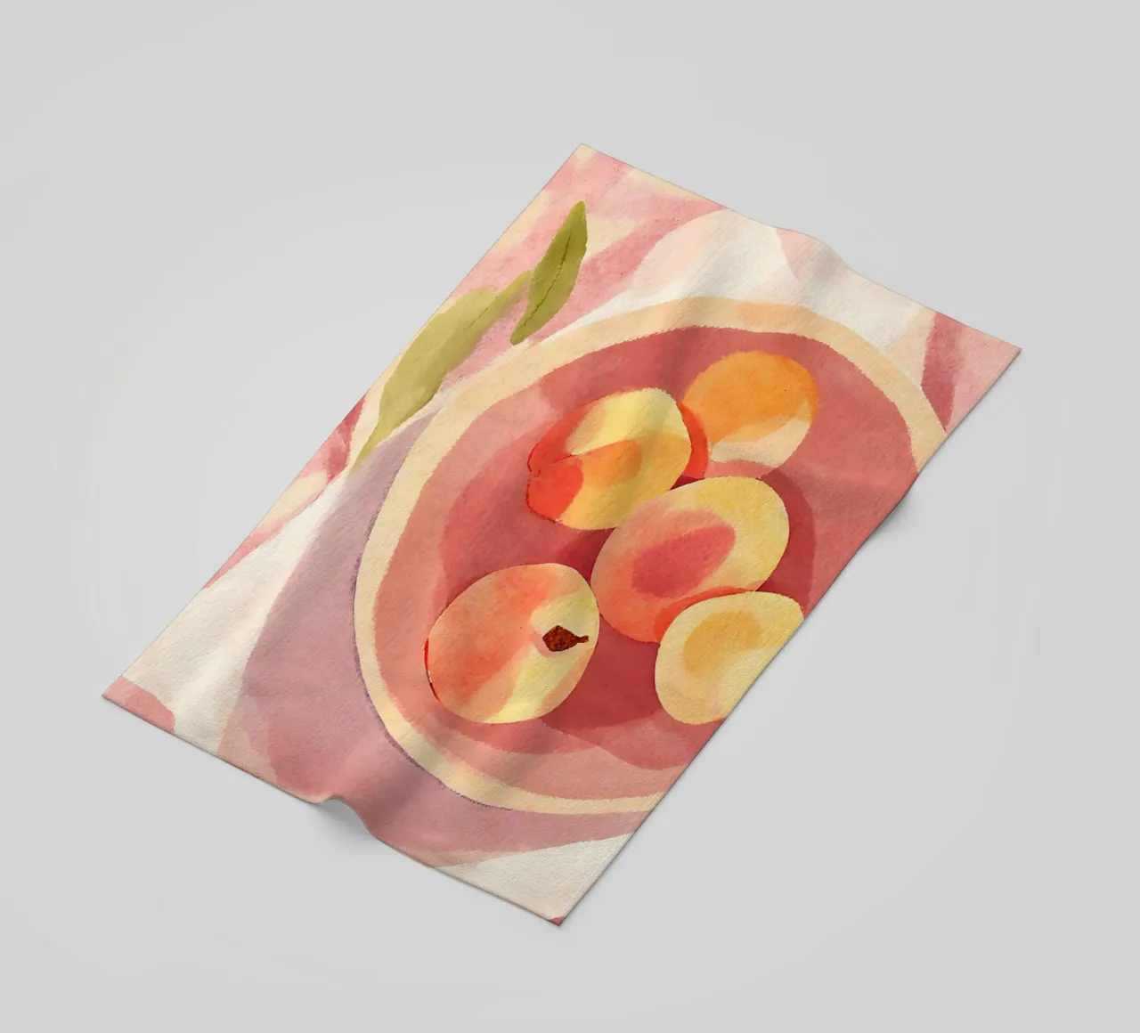 I love Peaches beach towel by Ohkimiko