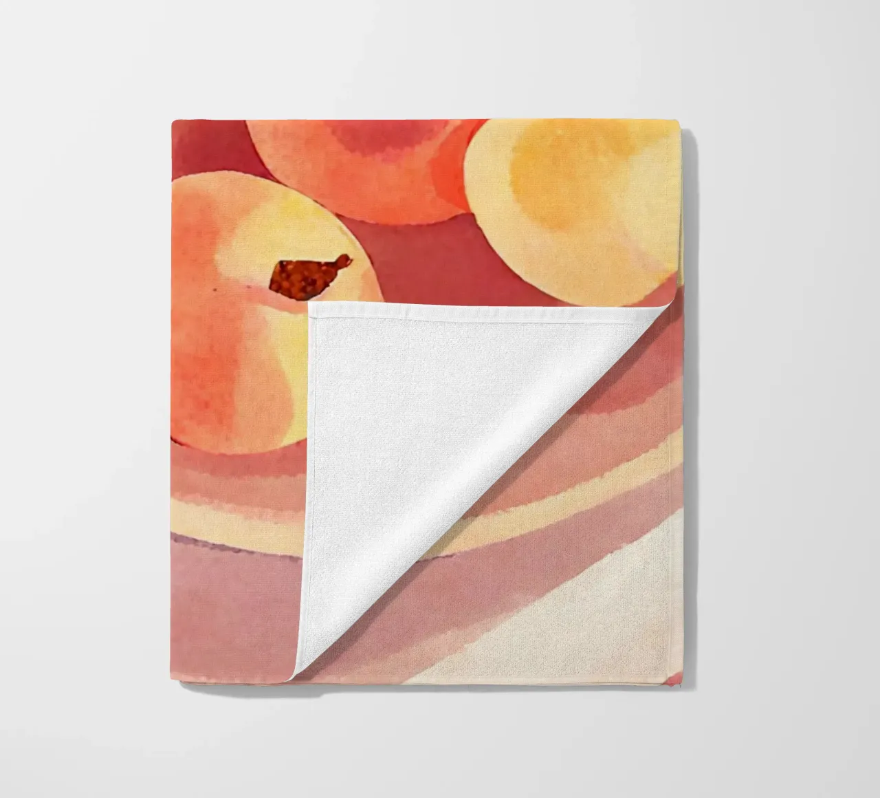 I love Peaches beach towel by Ohkimiko