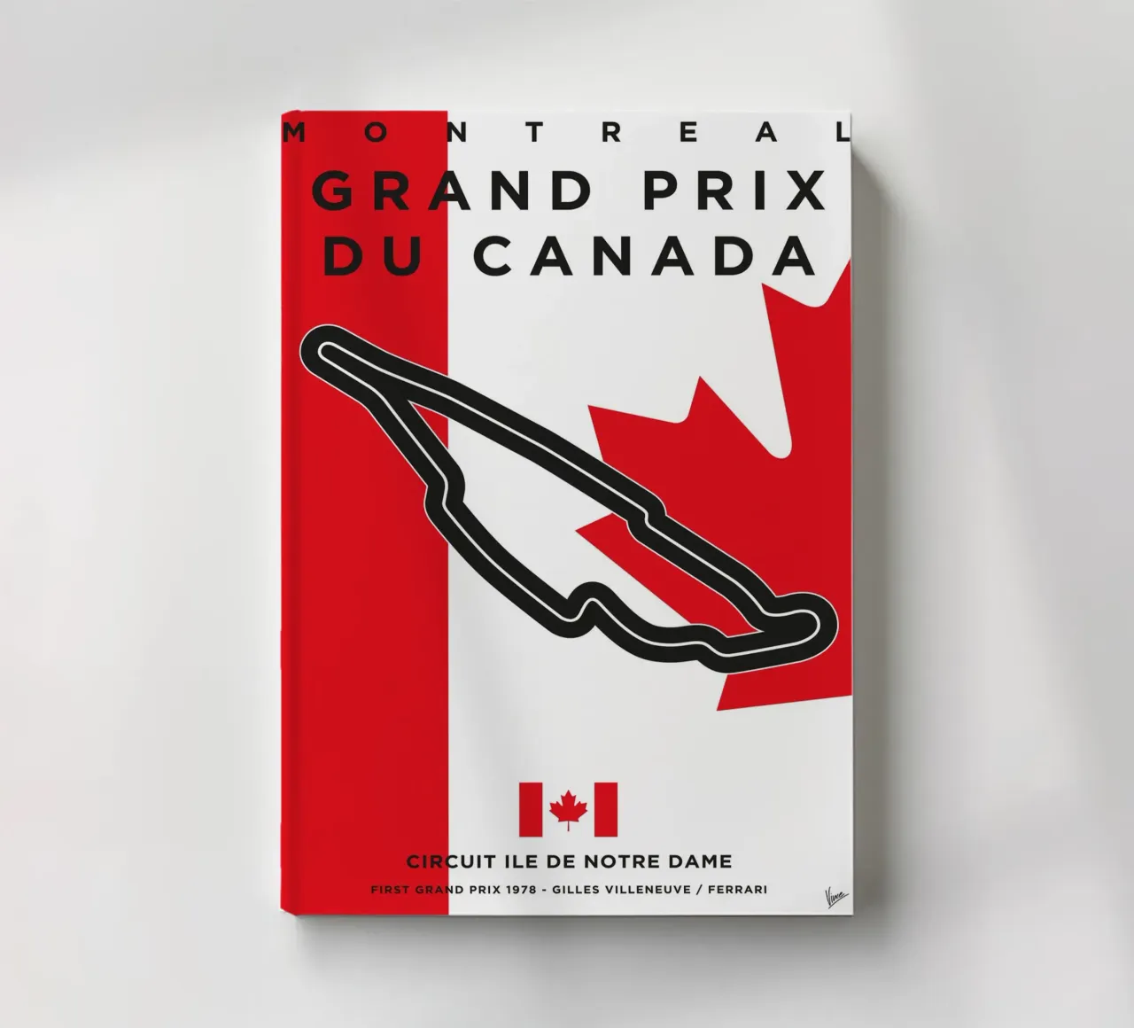 1978 F1 Montreal Race Track notebook by Formula Art