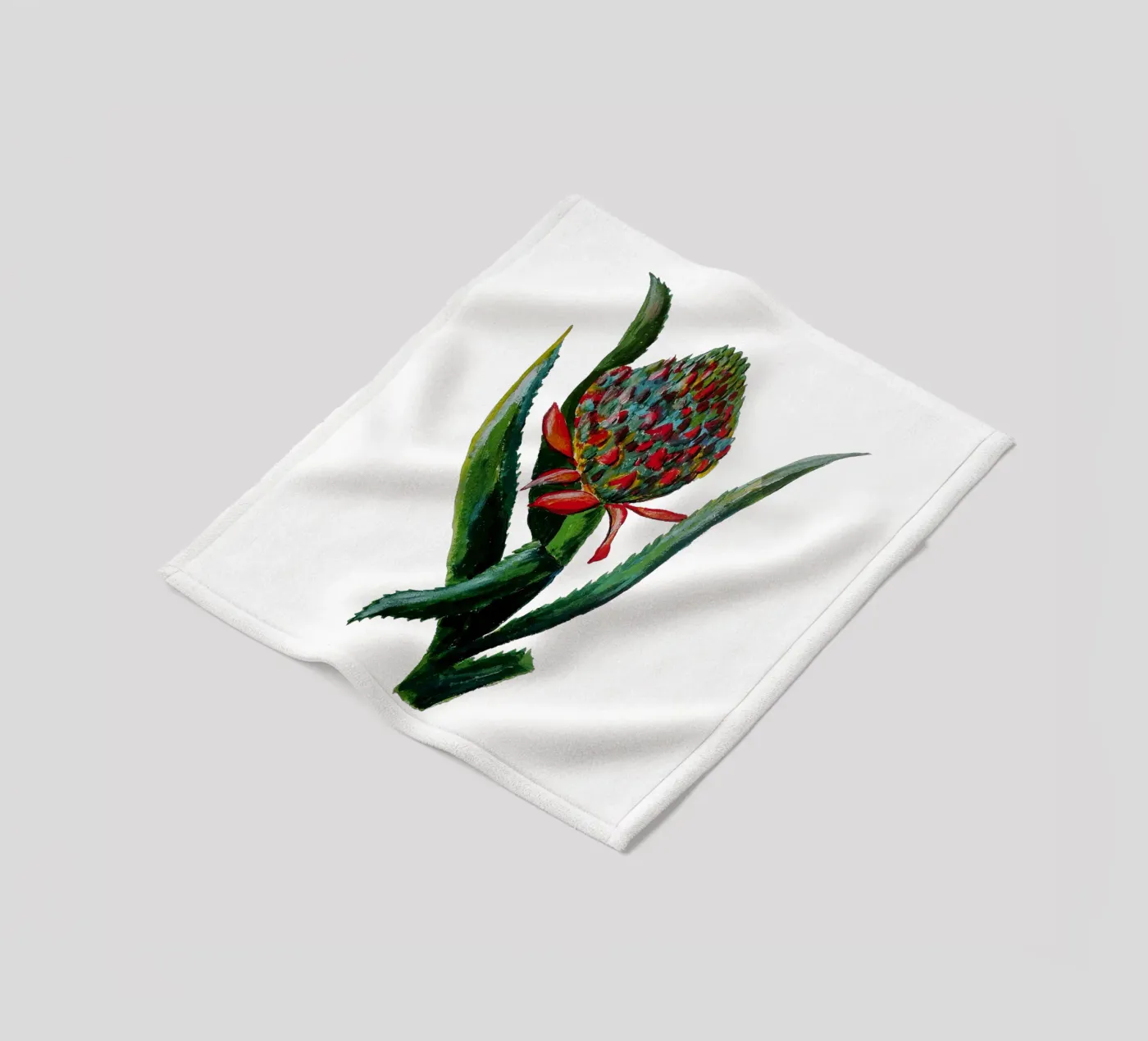 Flower fleecedeken van Femke Zwaan
