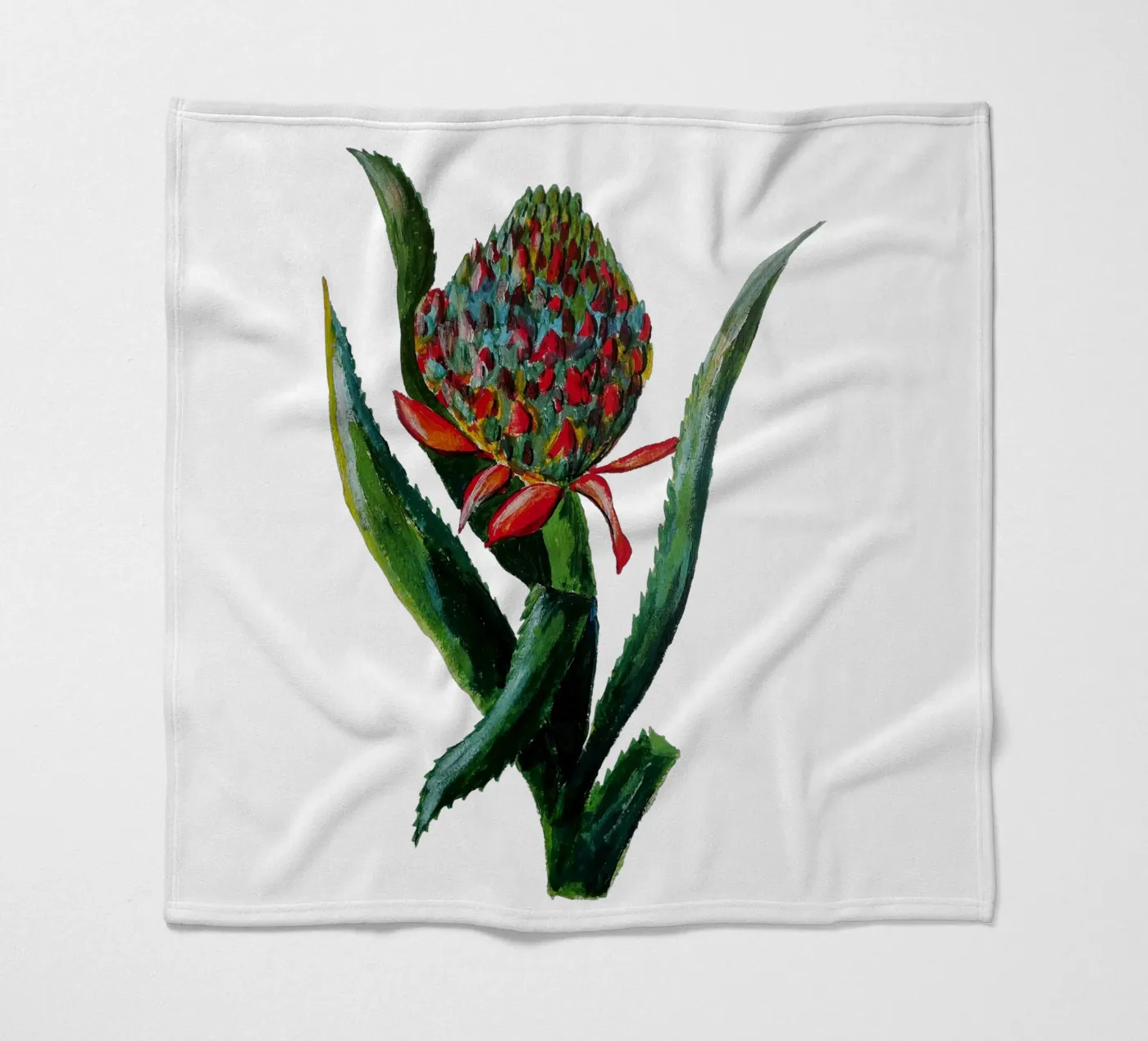 Flower fleecedeken van Femke Zwaan