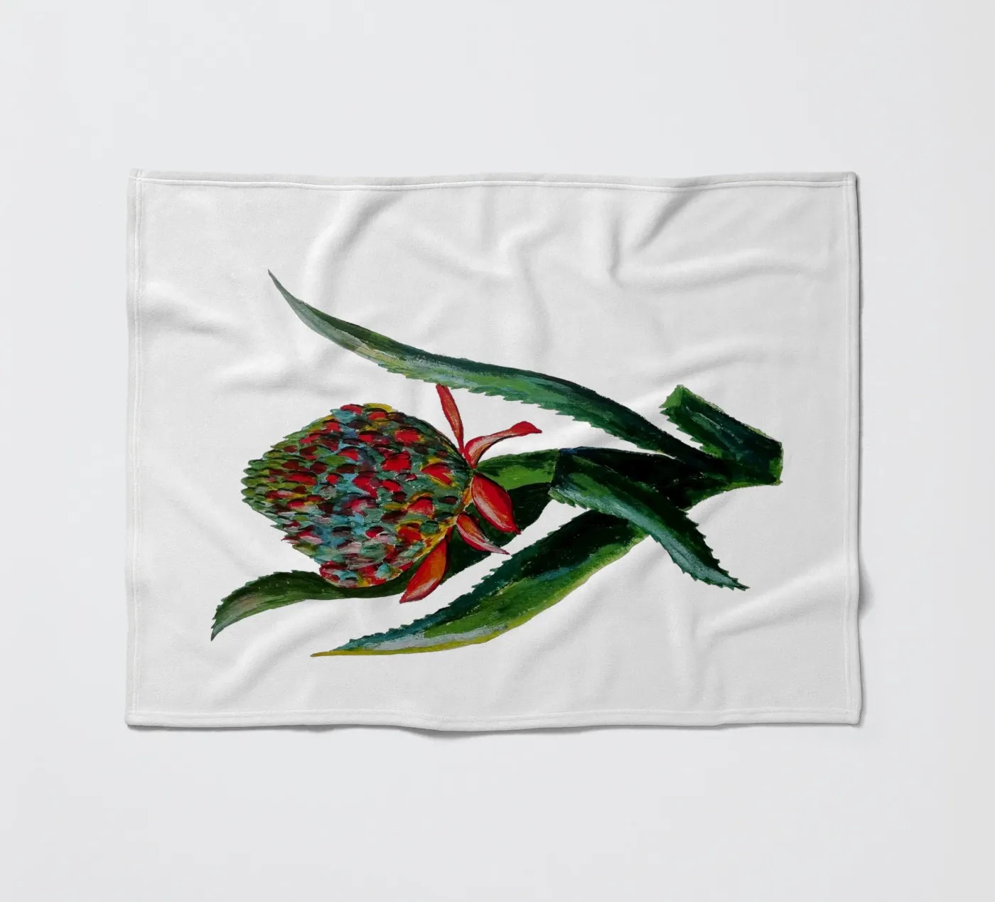 Flower fleecedeken van Femke Zwaan