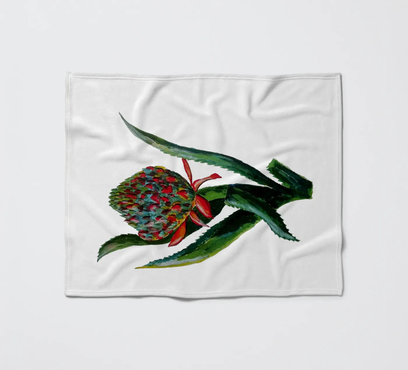 Flower fleecedeken van Femke Zwaan