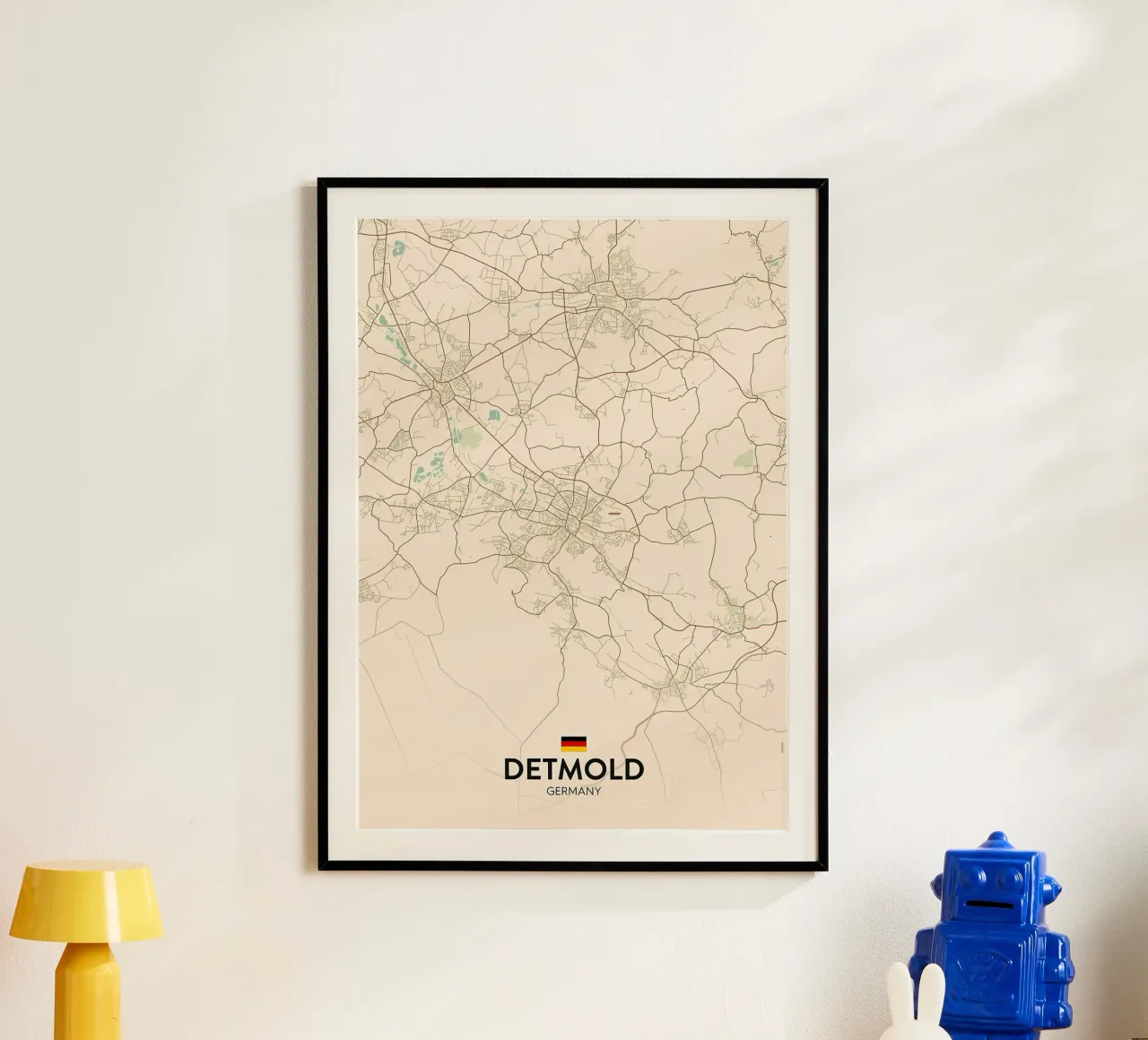 Detmold DE poster con telaio in legno da Jacob W MICKELSON