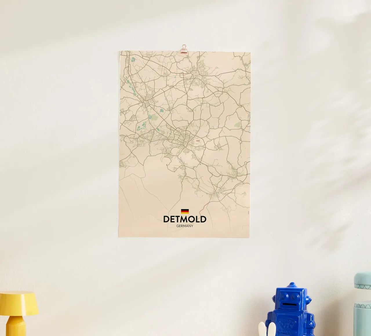 Detmold DE poster con telaio in legno da Jacob W MICKELSON