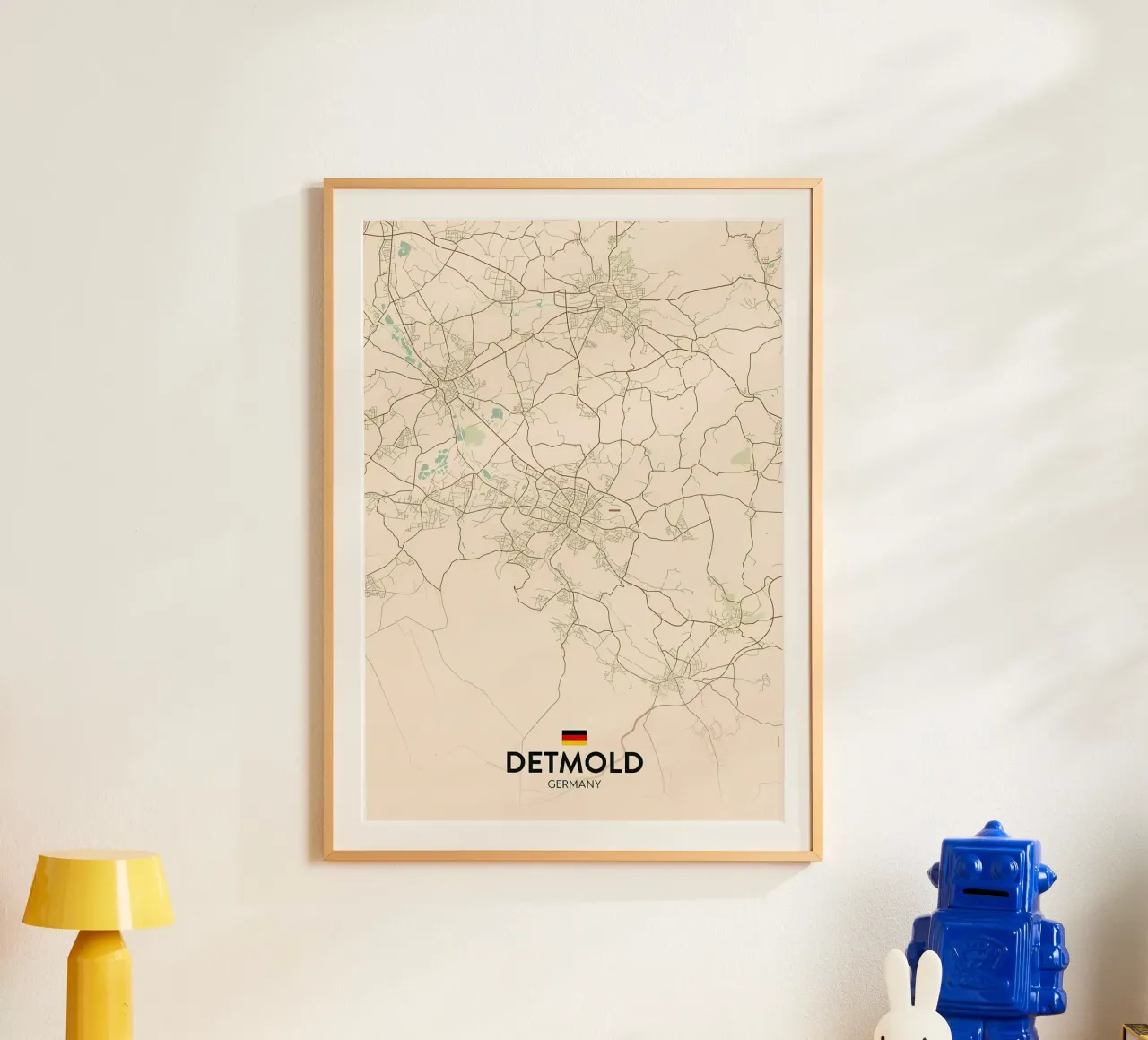 Detmold DE poster con telaio in legno da Jacob W MICKELSON