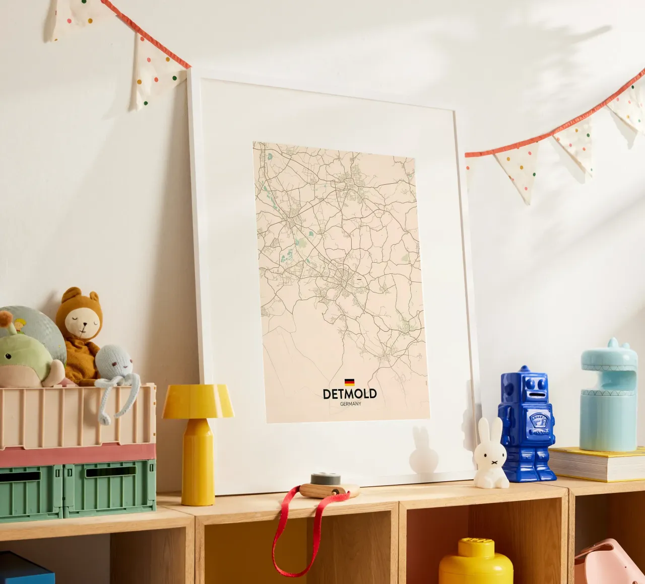 Detmold DE poster con telaio in legno da Jacob W MICKELSON