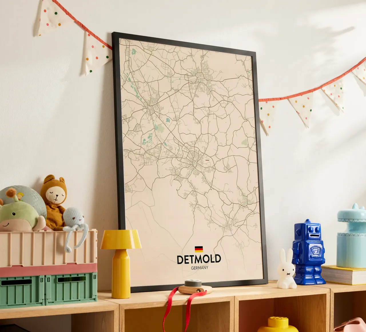 Detmold DE poster con telaio in legno da Jacob W MICKELSON