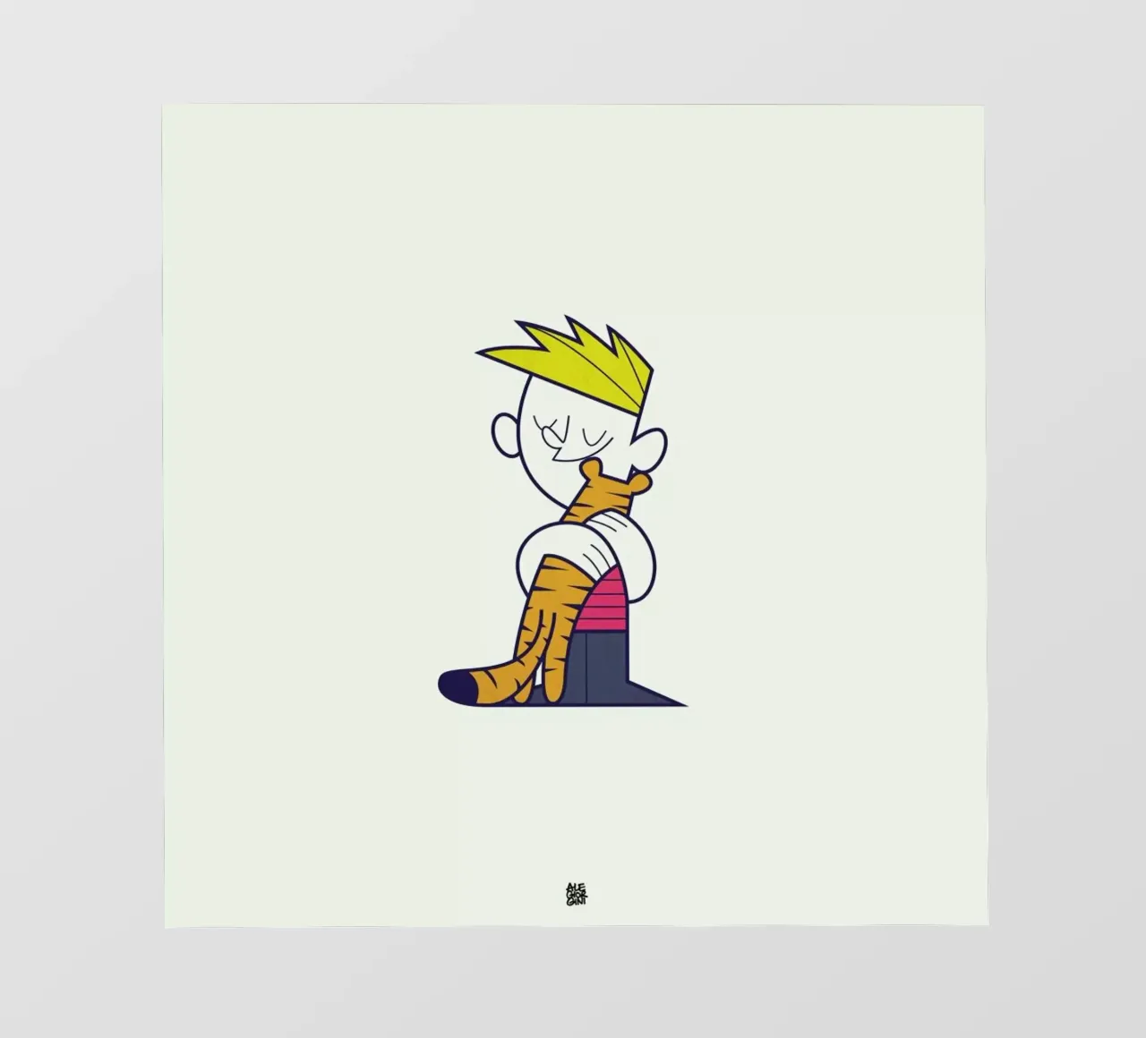 Let's go exploring the world together backlit folie van Ale Giorgini