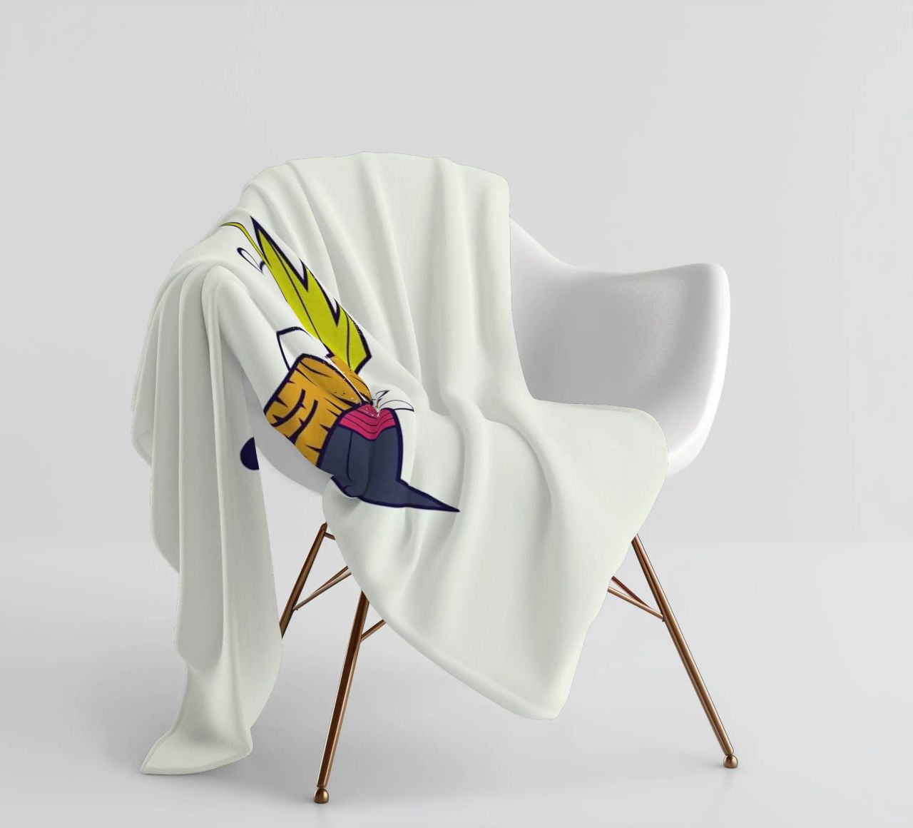 Let's go exploring the world together Fleecedecke von Ale Giorgini