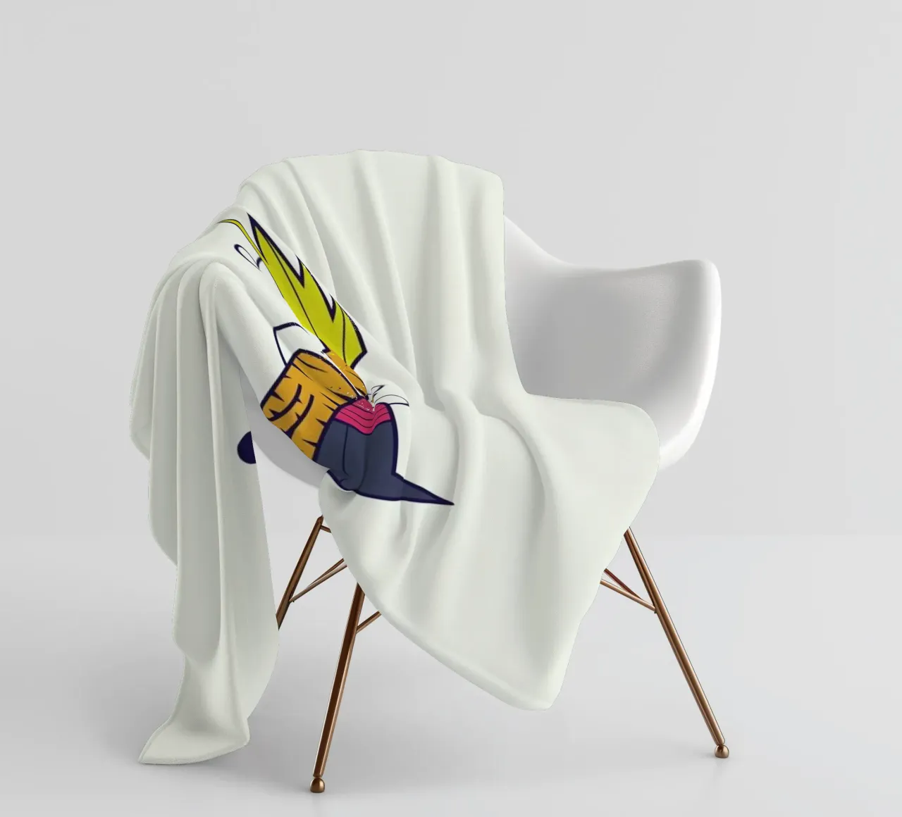 Let's go exploring the world together fleecedeken van Ale Giorgini