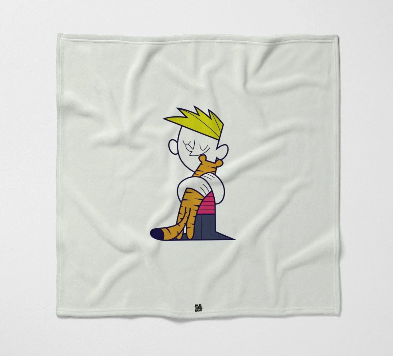 Let's go exploring the world together Fleecedecke von Ale Giorgini