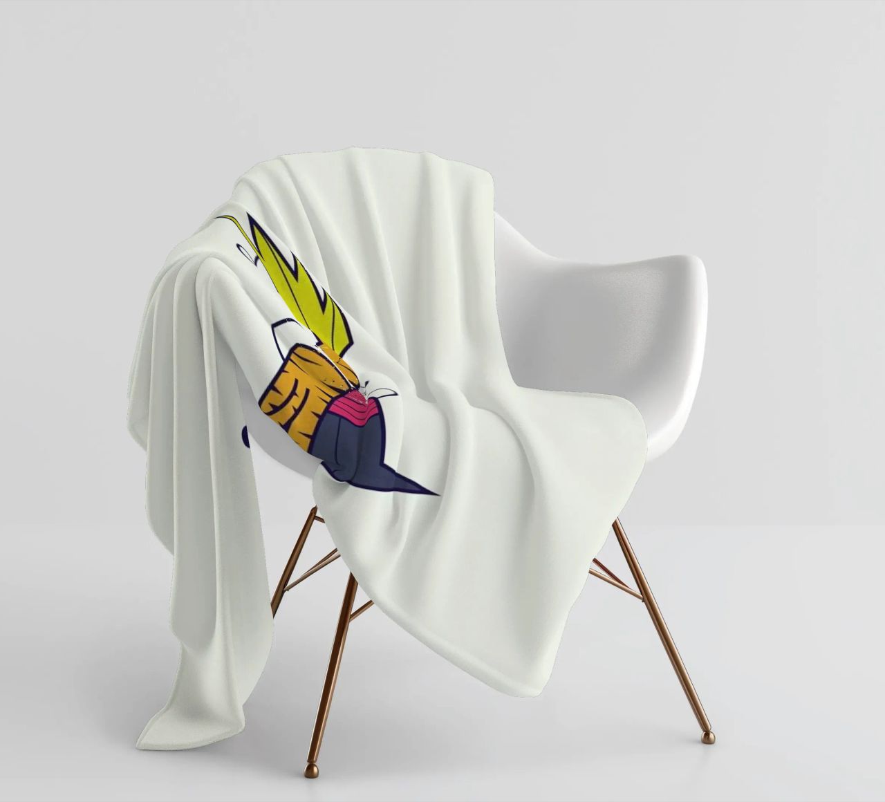 Let's go exploring the world together Fleecedecke von Ale Giorgini
