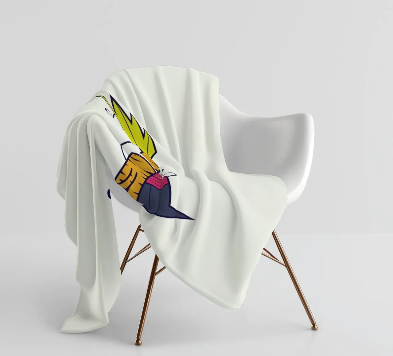 Let's go exploring the world together fleecedeken van Ale Giorgini