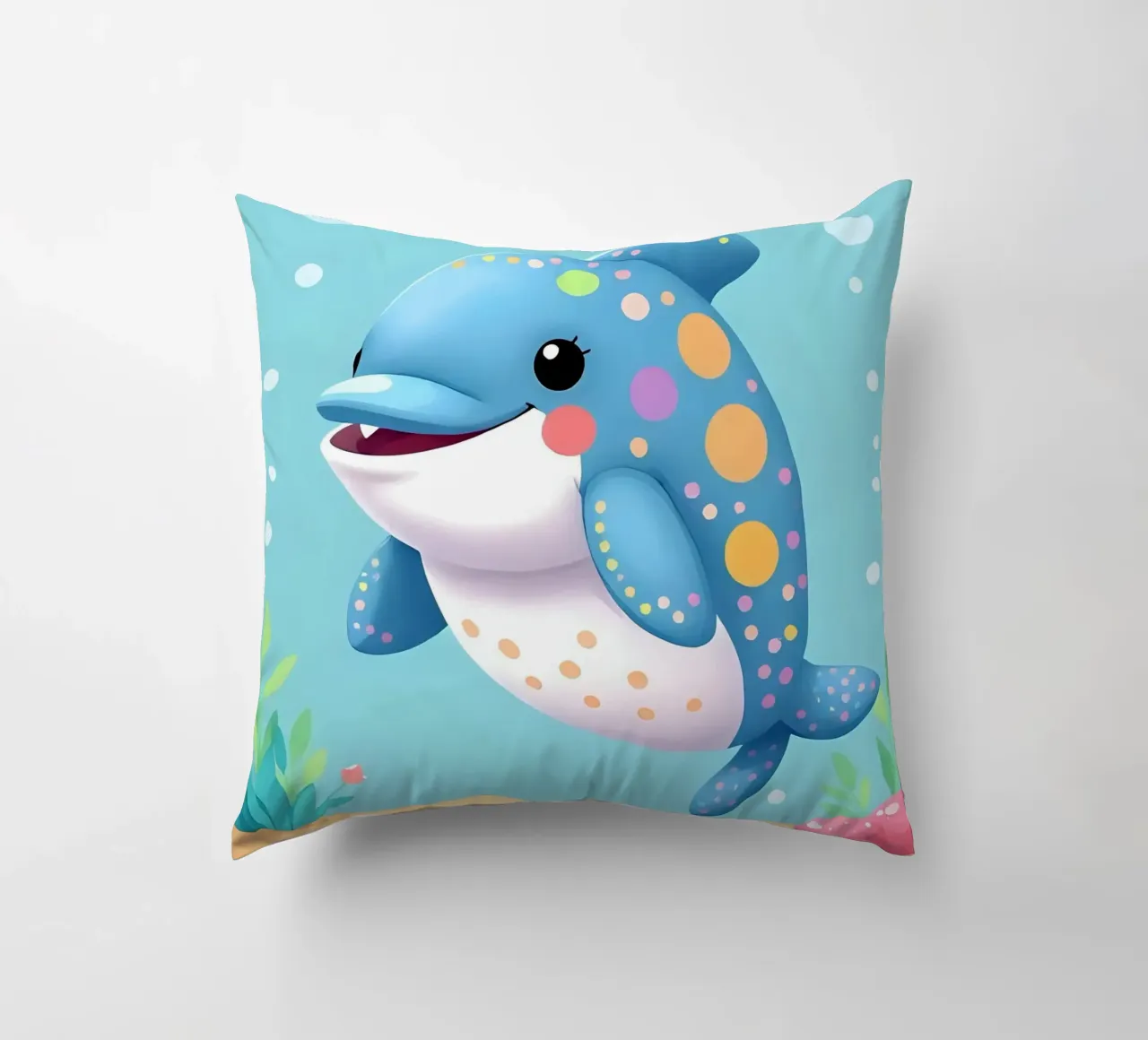 Delphin_1 cuscino da Tierisch bunt by LK