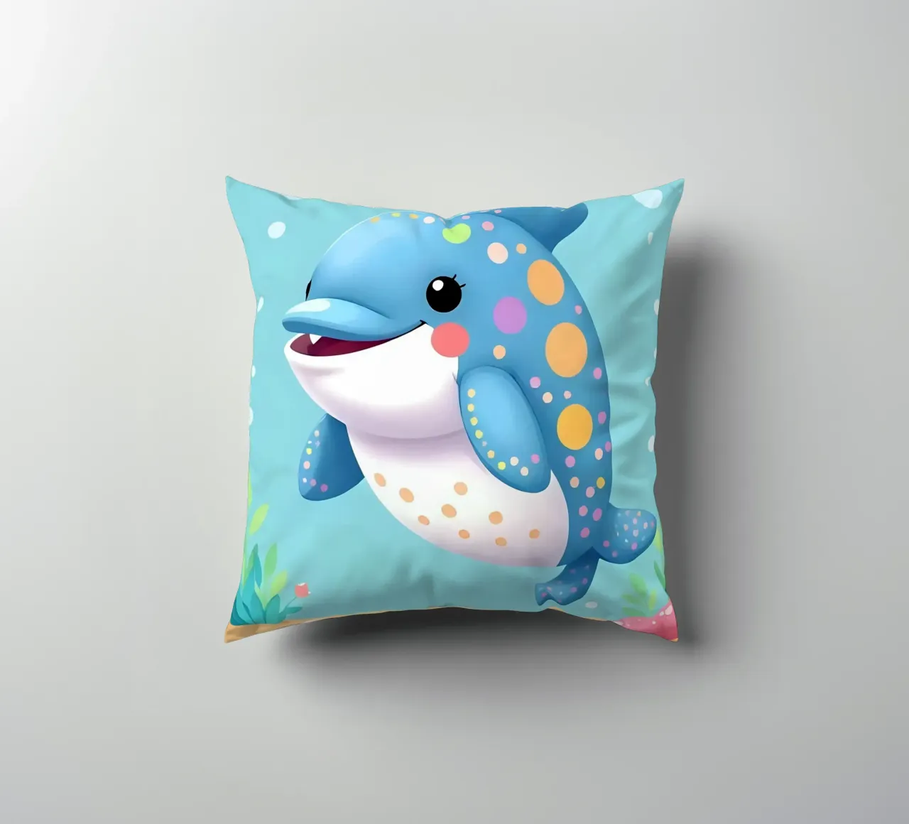 Delphin_1 cuscino da Tierisch bunt by LK