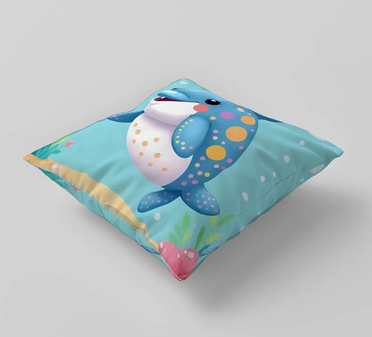 Delphin_1 cuscino da Tierisch bunt by LK