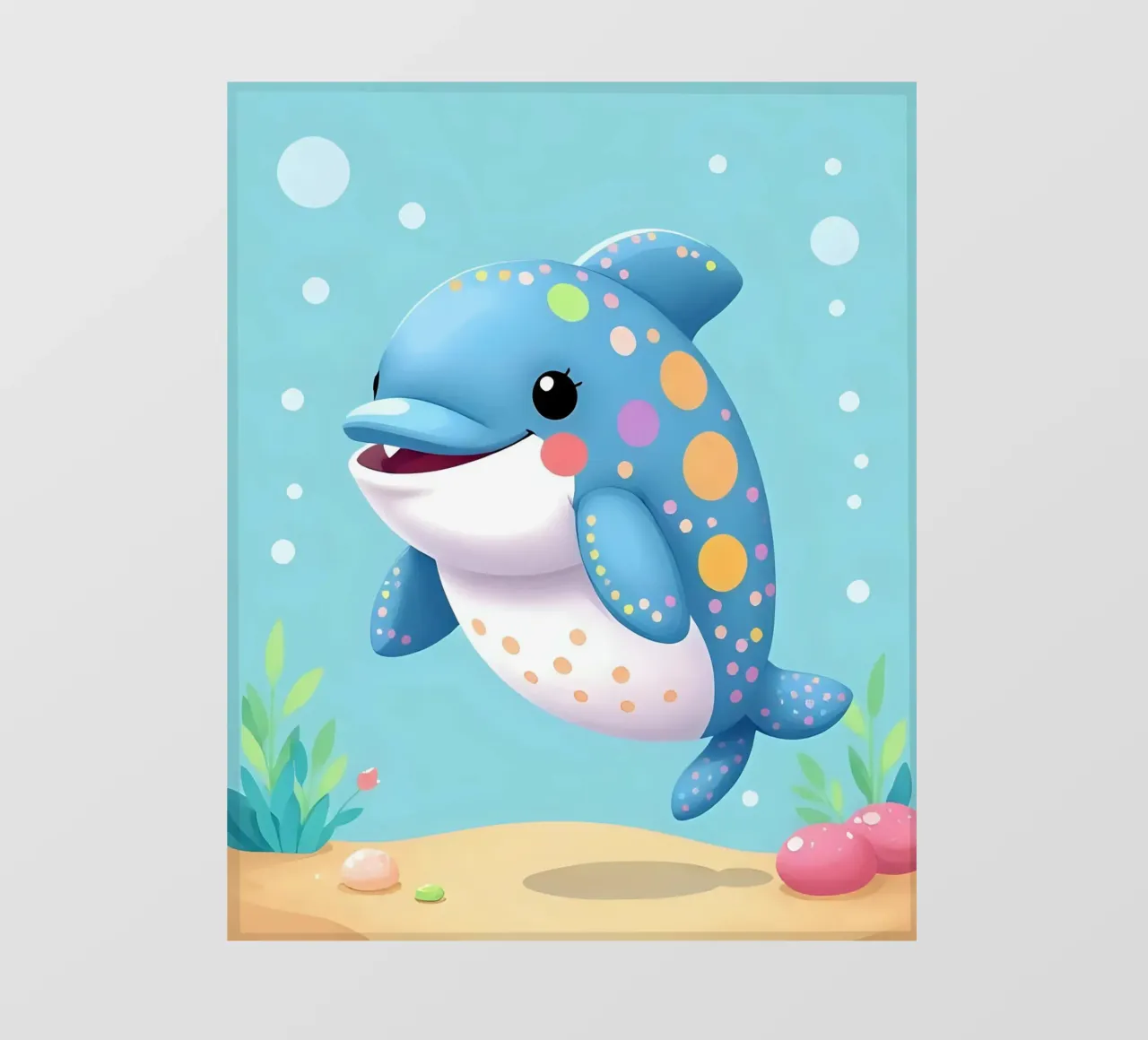 Delphin_1 telo in pvc da Tierisch bunt by LK