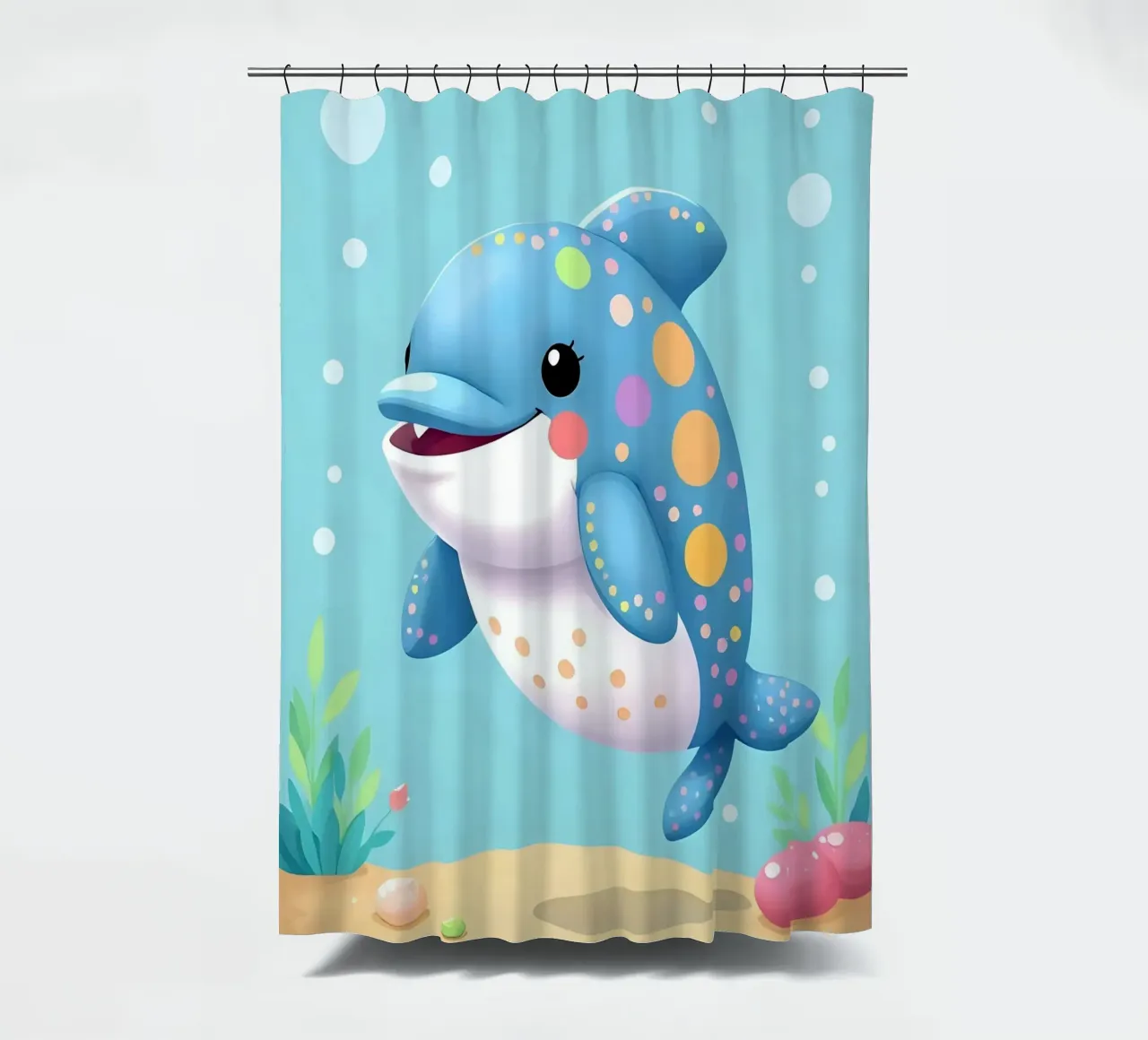 Delphin_1 tenda da doccia da Tierisch bunt by LK