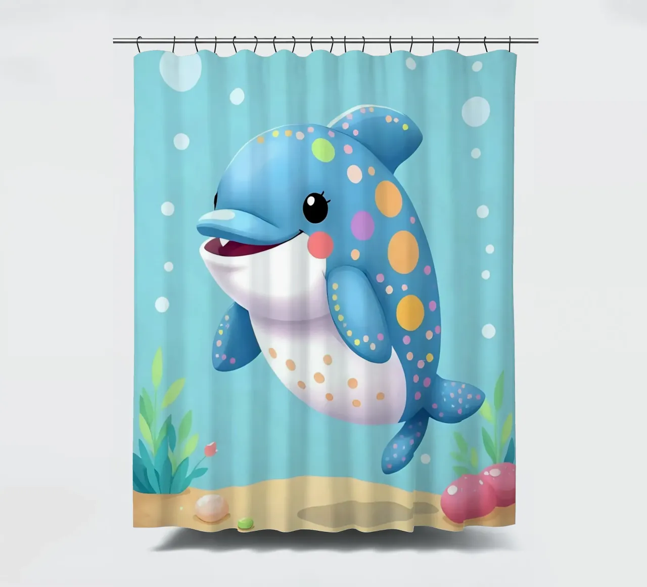 Delphin_1 tenda da doccia da Tierisch bunt by LK