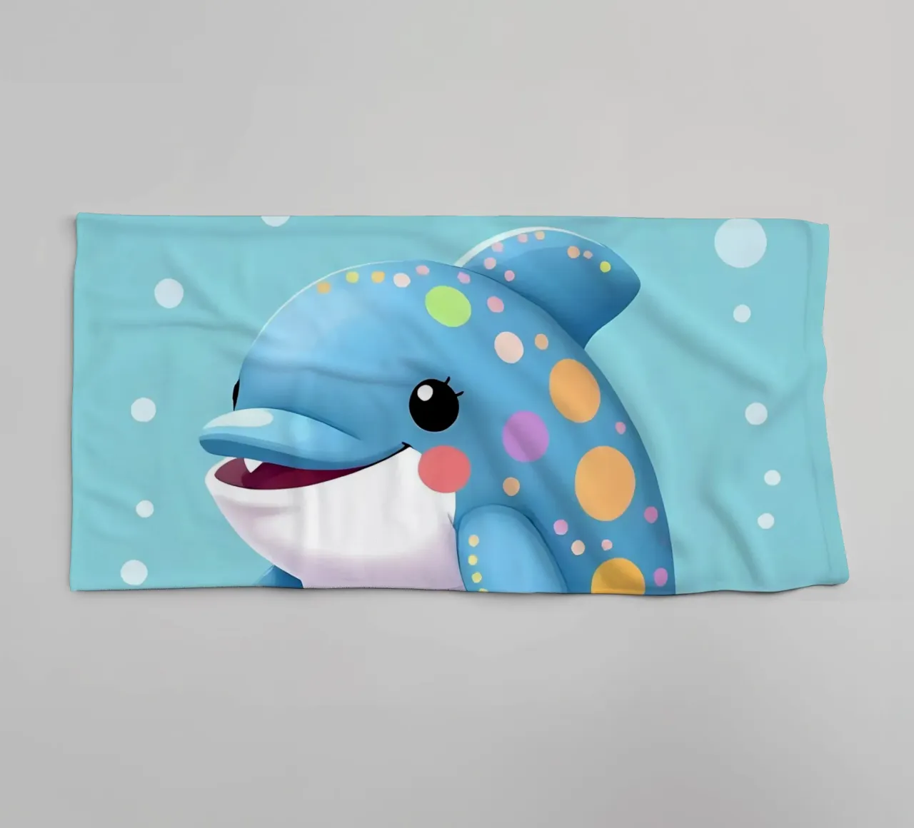 Delphin_1 asciugamano da bagno da Tierisch bunt by LK