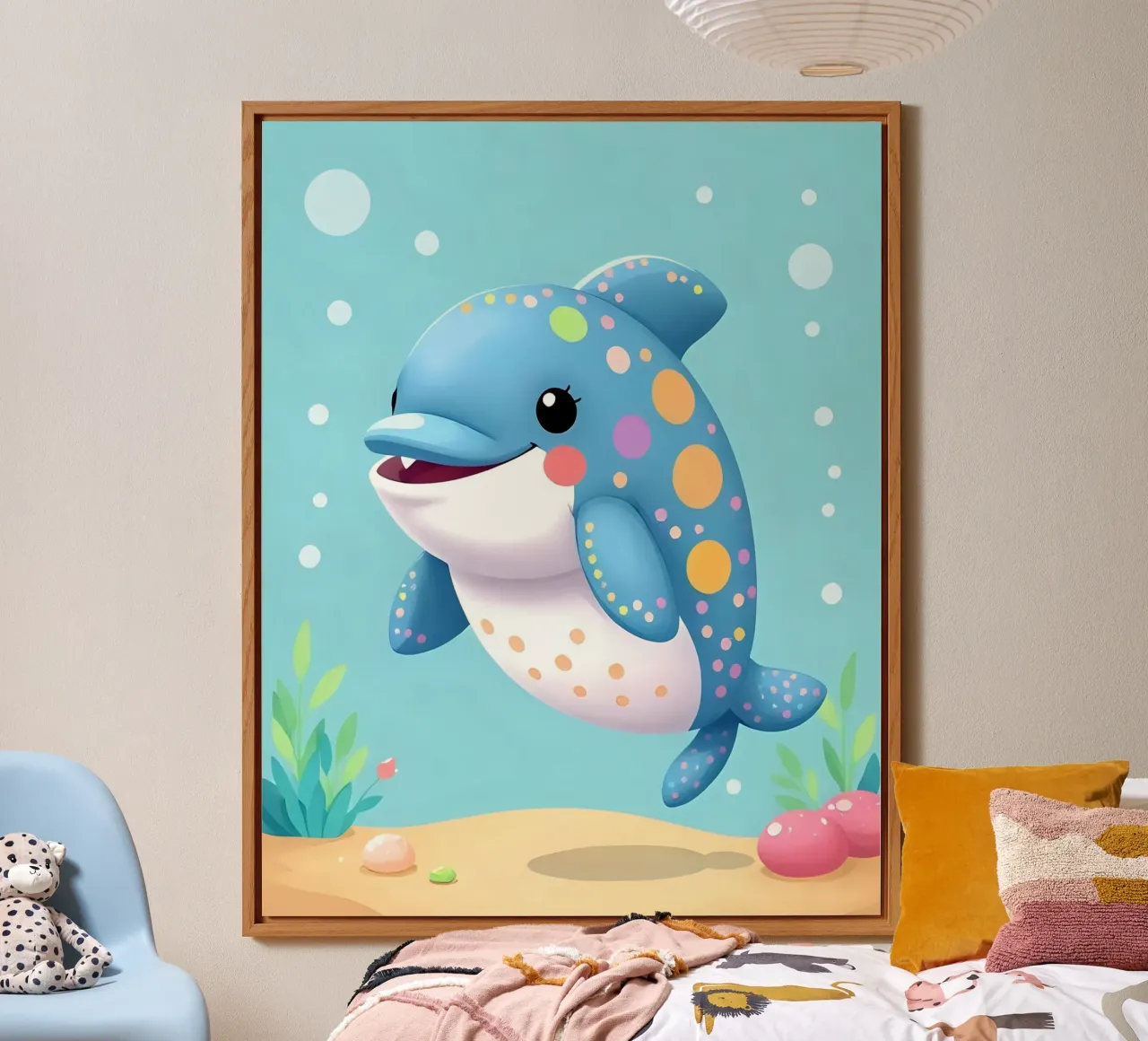 Delphin_1 alluminio dibond da Tierisch bunt by LK