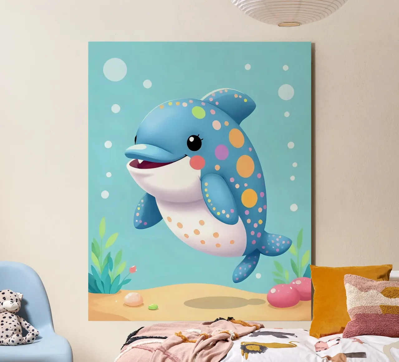 Delphin_1 alluminio dibond da Tierisch bunt by LK