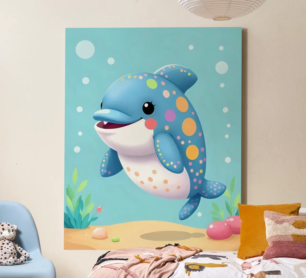 Delphin_1 tela da Tierisch bunt by LK