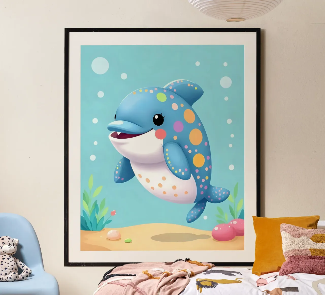 Delphin_1 poster da Tierisch bunt by LK