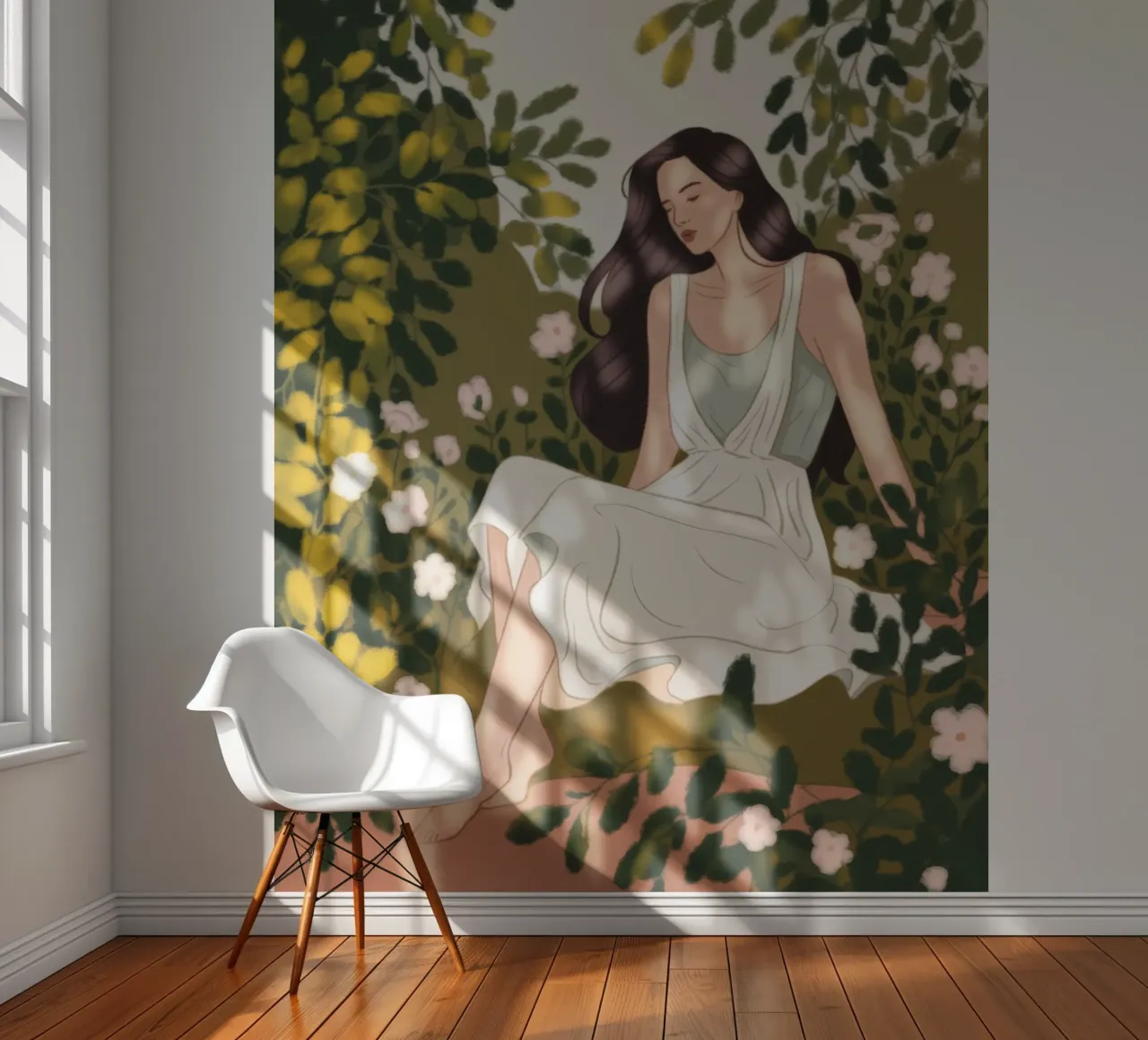 Repos serein dans un jardin papier peint photo de Atelier Tiga