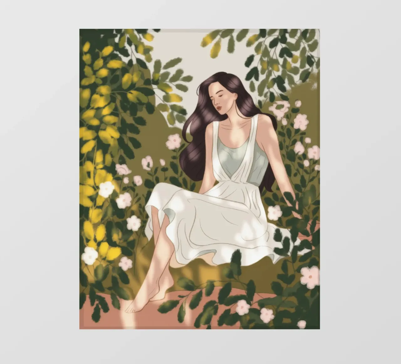 Repos serein dans un jardin papier peint photo de Atelier Tiga