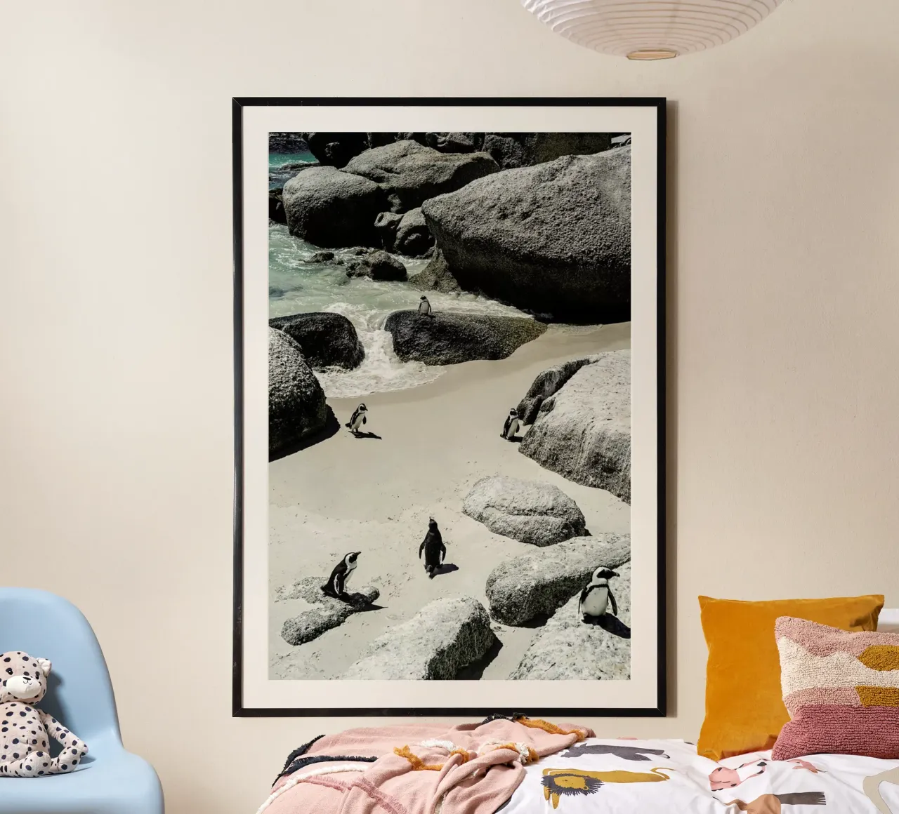 Penguins Beach poster van Shot By Clint