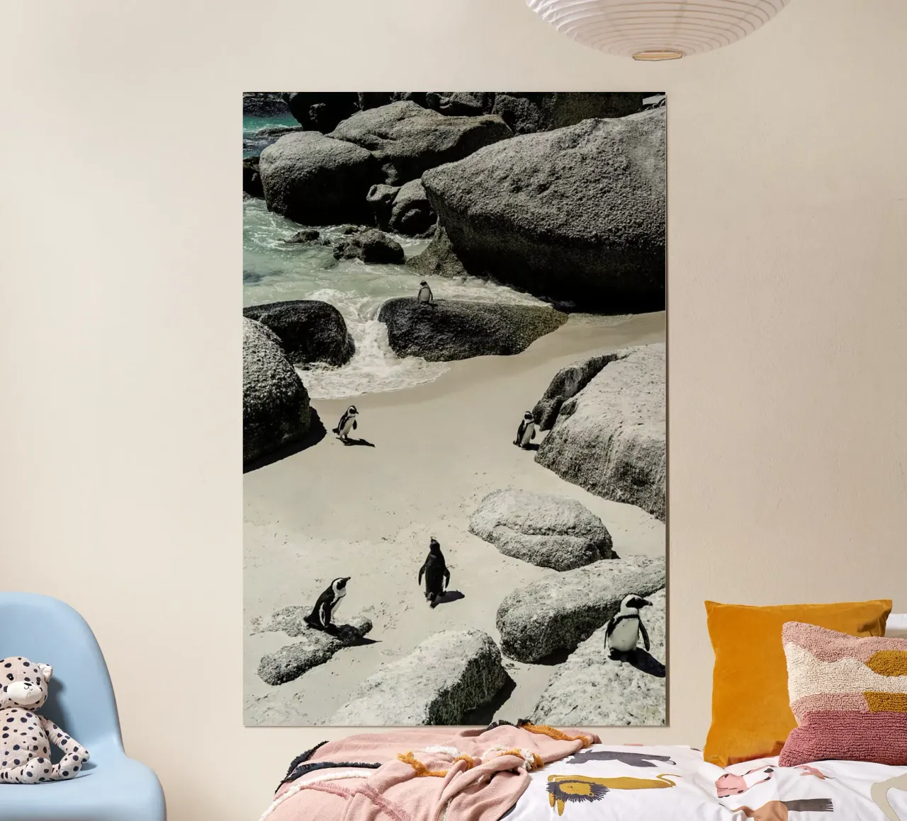 Penguins Beach poster van Shot By Clint