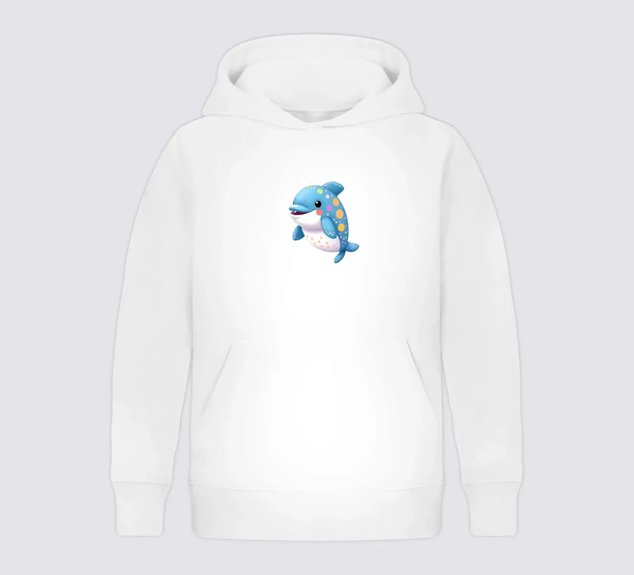 Delphin_1a felpa bambino con cappuccio da Tierisch bunt by LK