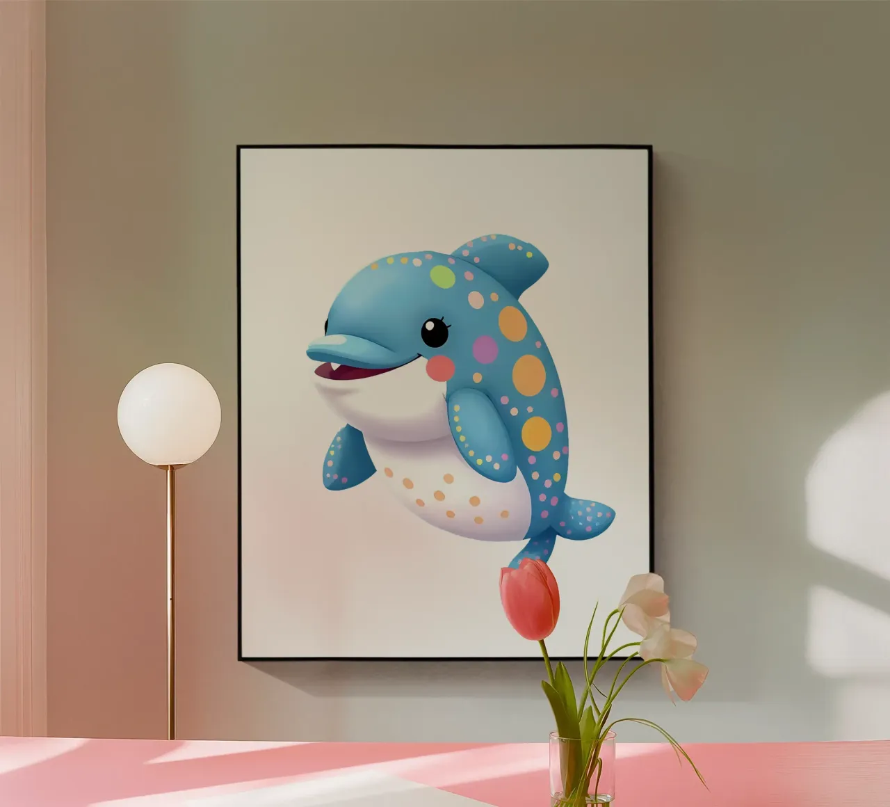 Delphin_1a plexiglass da Tierisch bunt by LK