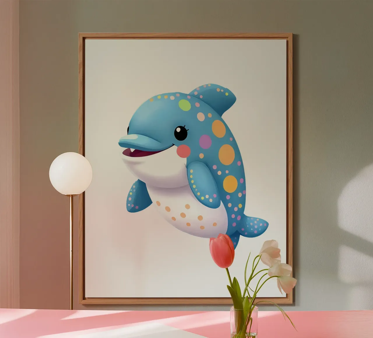 Delphin_1a alluminio dibond da Tierisch bunt by LK
