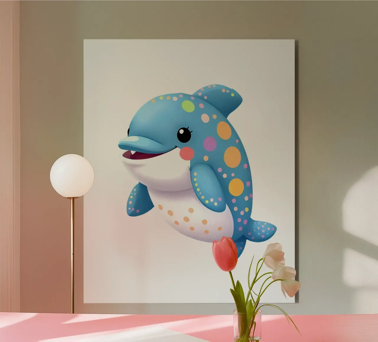 Delphin_1a alluminio dibond da Tierisch bunt by LK