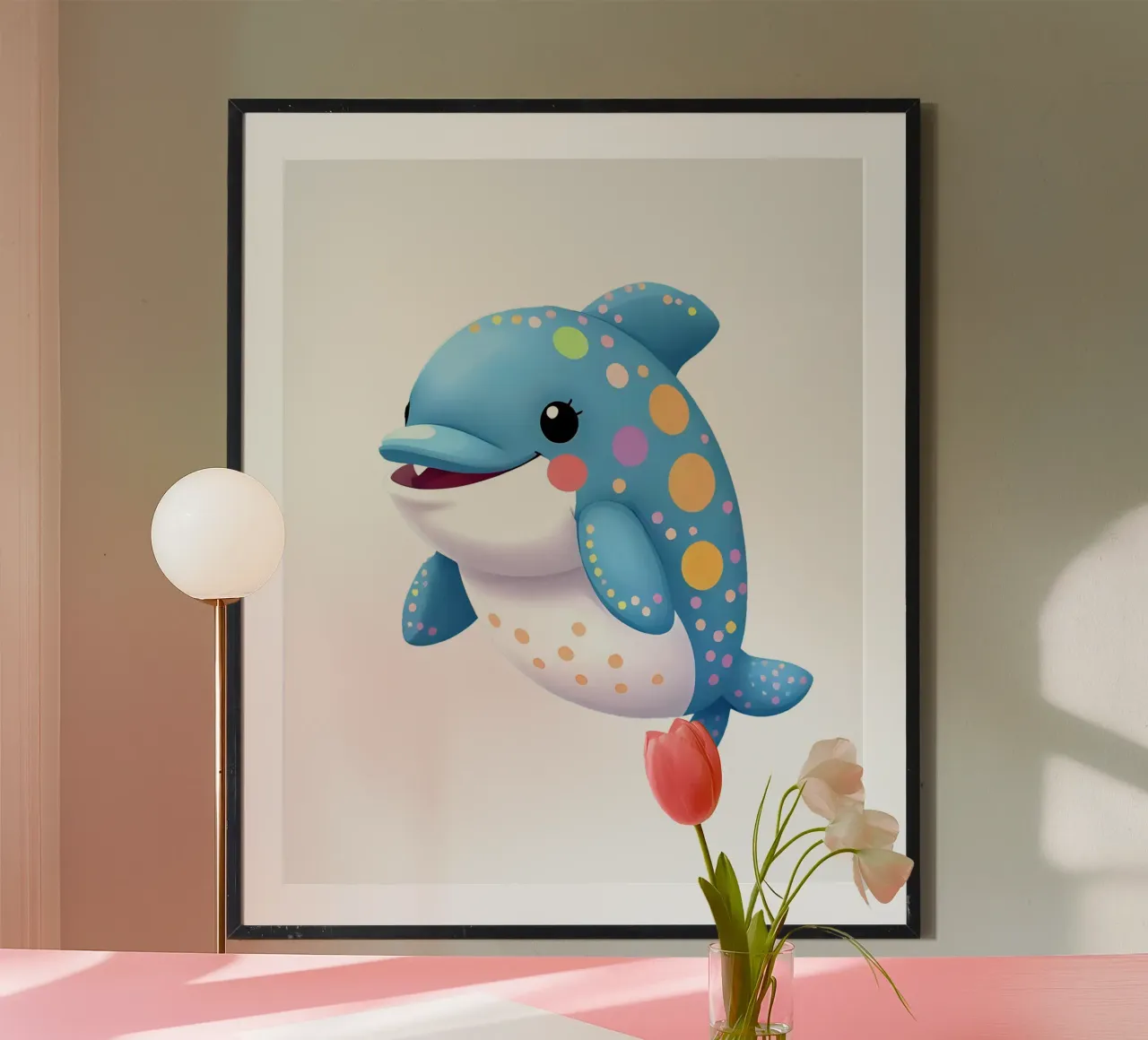 Delphin_1a poster da Tierisch bunt by LK