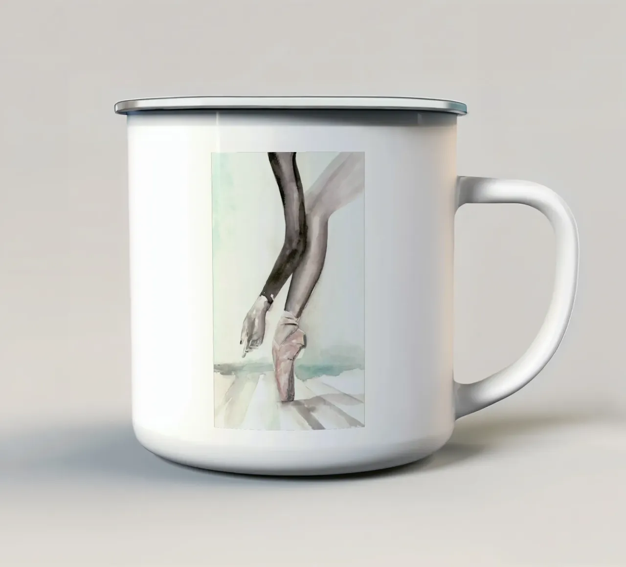 In Black Papillon tazza in smalto da Victoria Verbaan
