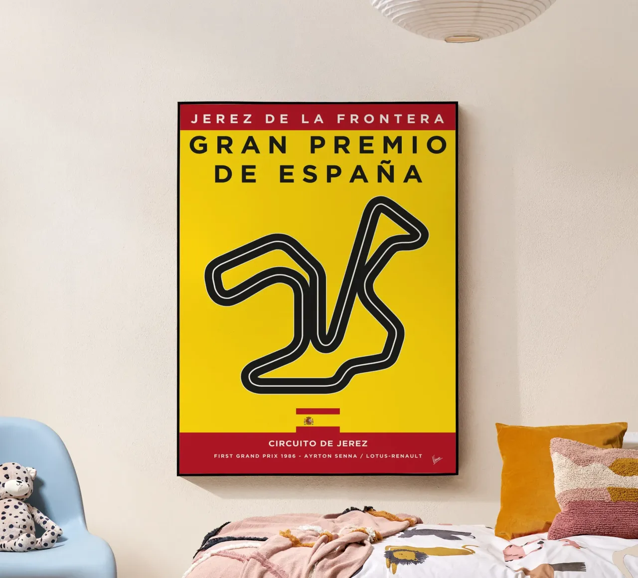 1986 F1 JEREZ Race Track plexiglass da Formula Art