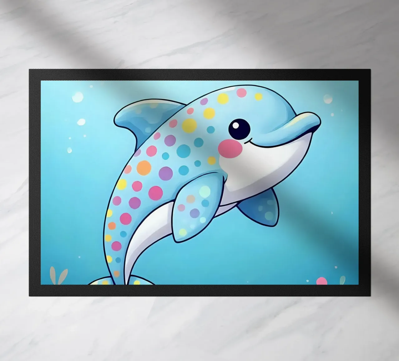 Delphin_2 doormat by Tierisch bunt by LK