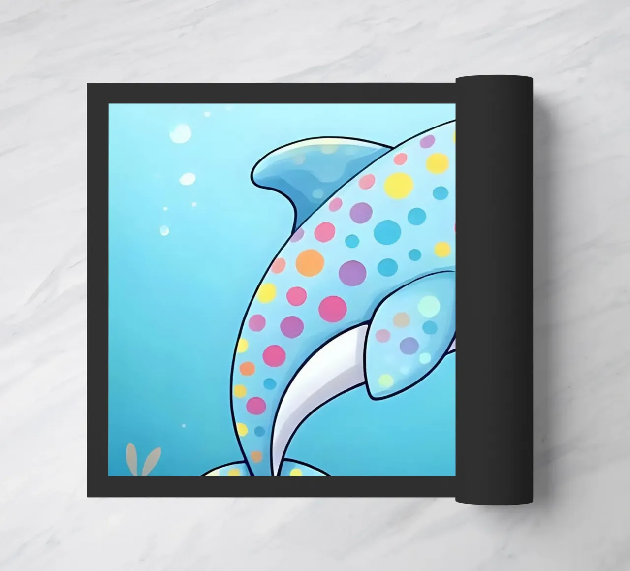 Delphin_2 doormat by Tierisch bunt by LK