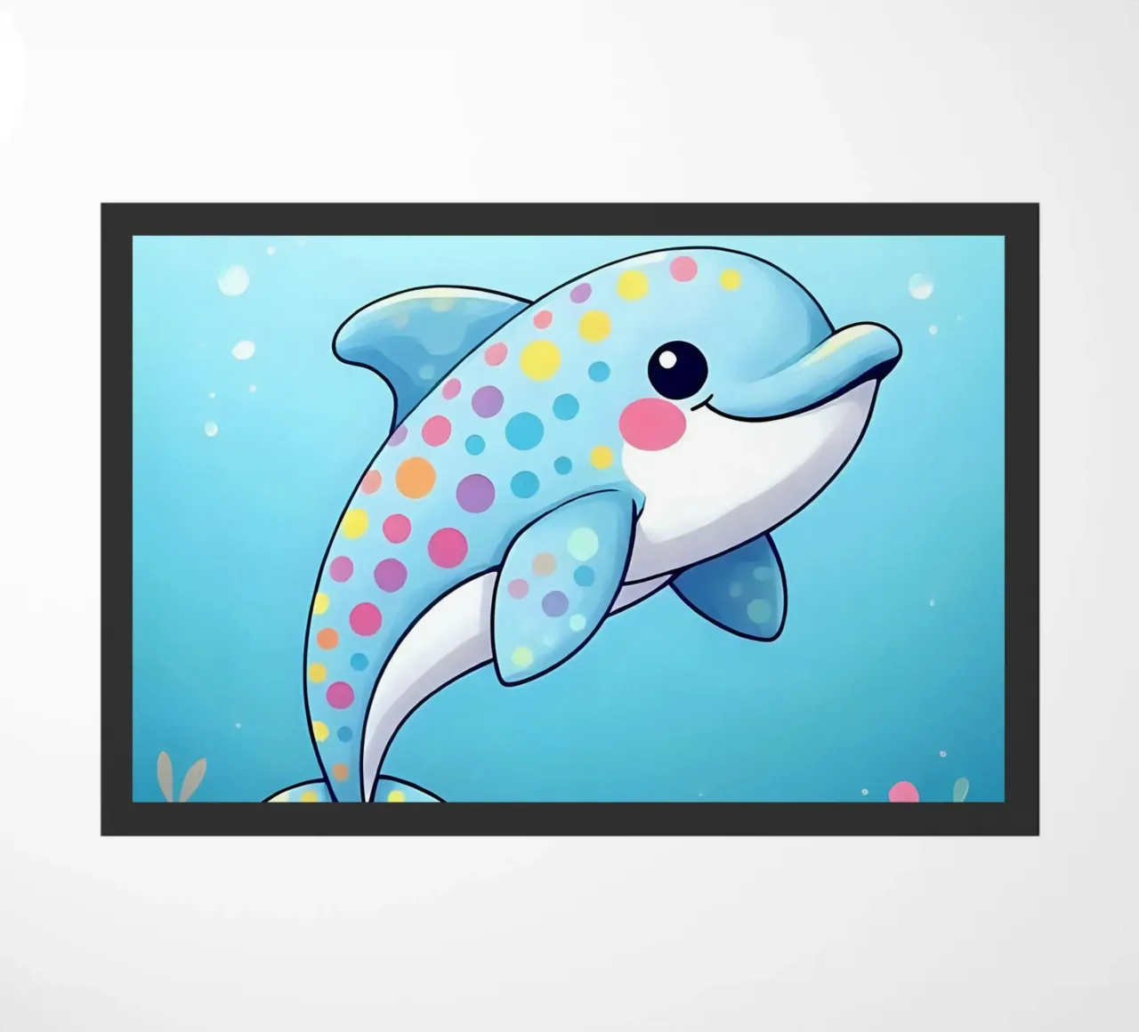 Delphin_2 doormat by Tierisch bunt by LK