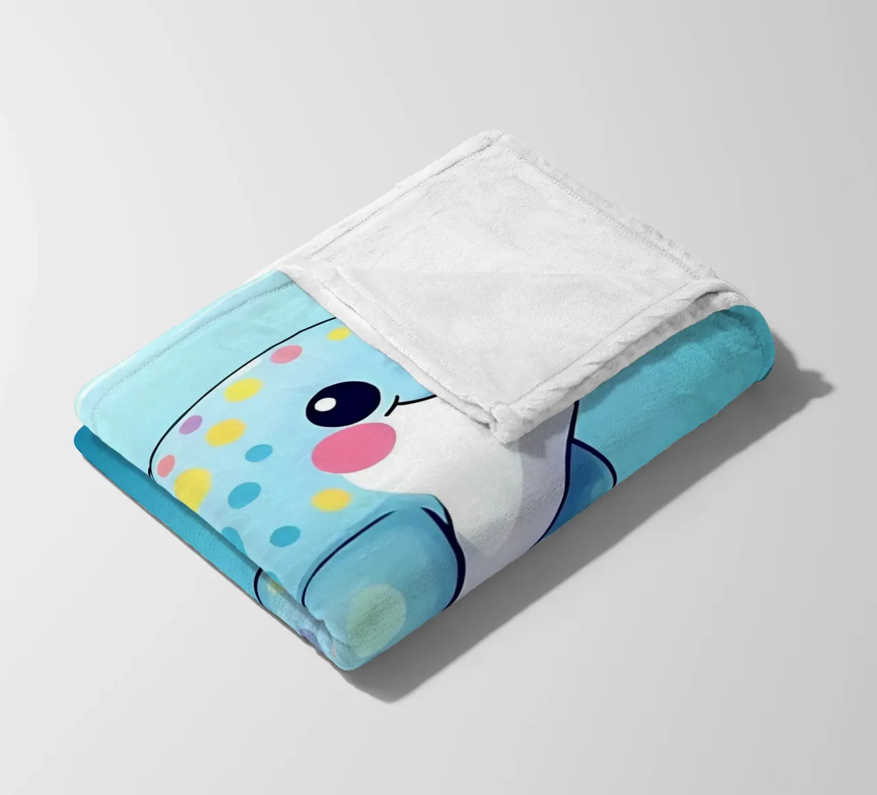 Delphin_2 coperta in pile da Tierisch bunt by LK