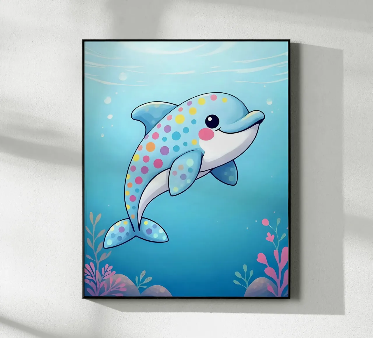 Delphin_2 acrylic glass by Tierisch bunt by LK