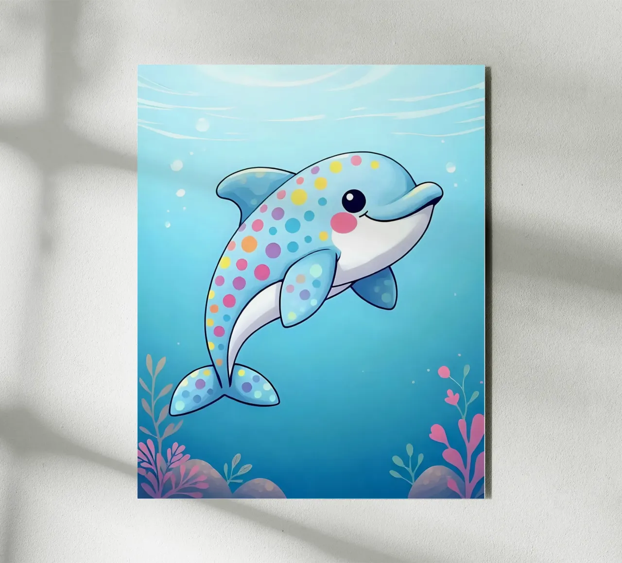 Delphin_2 alluminio dibond da Tierisch bunt by LK