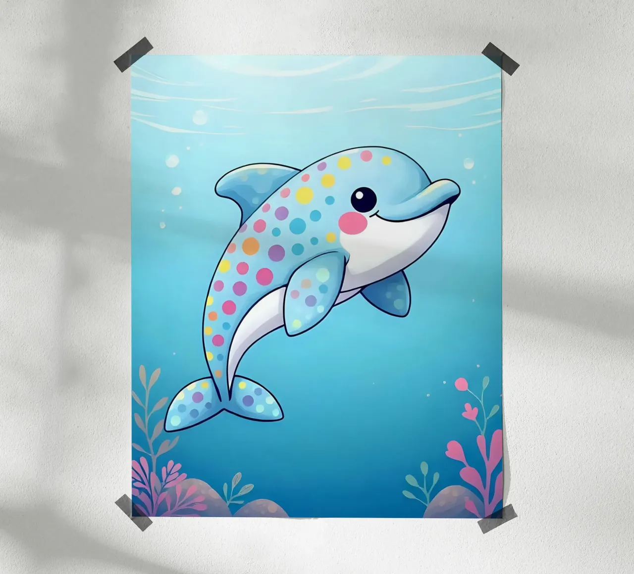 Delphin_2 poster da Tierisch bunt by LK