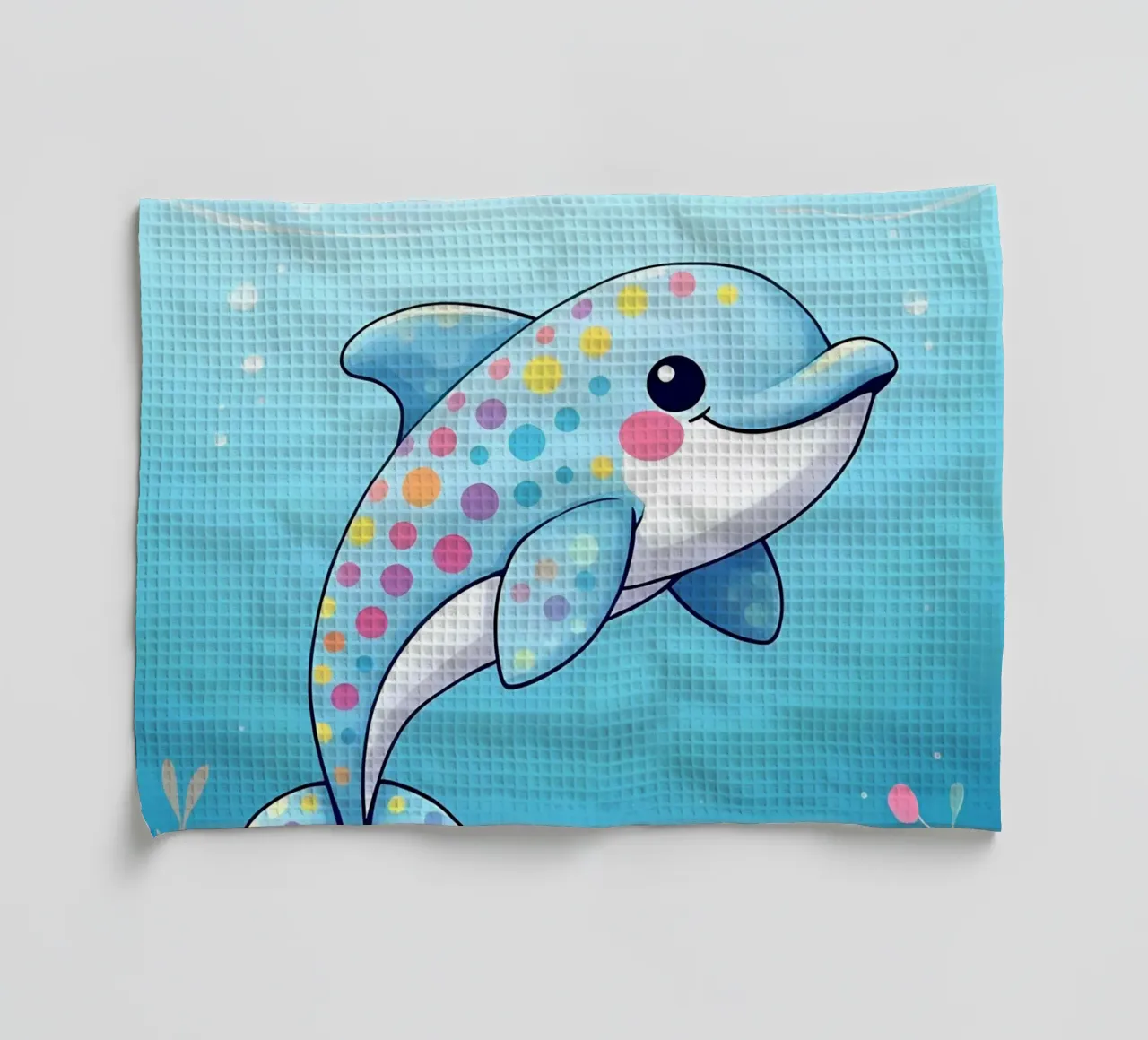 Delphin_2 torchon de Tierisch bunt by LK