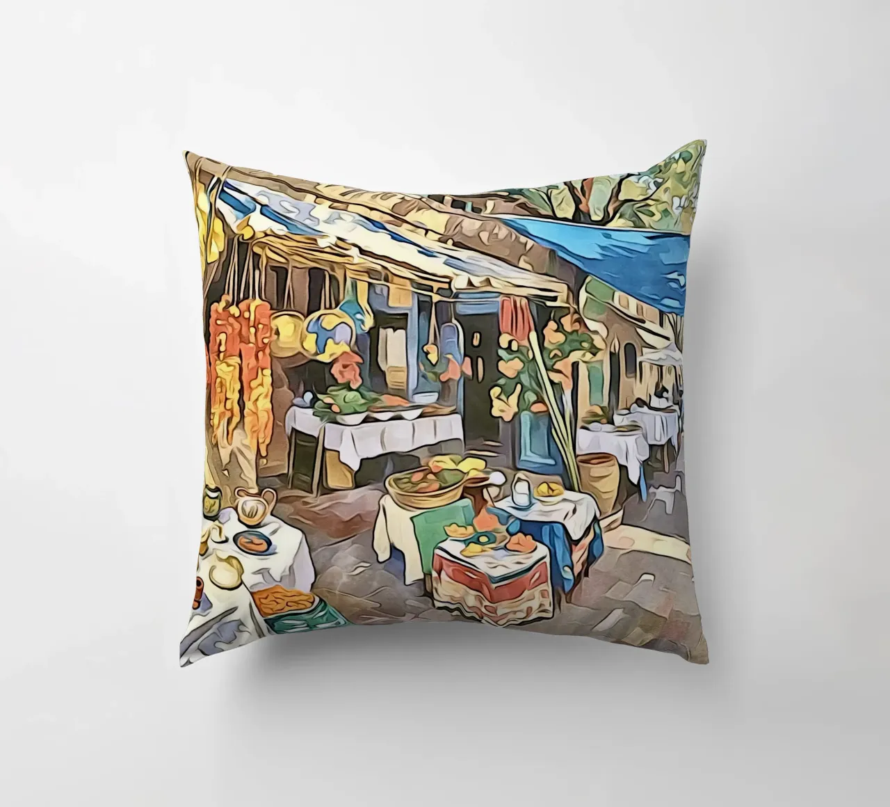 India, motif 11 decorative cushion by ZAMART