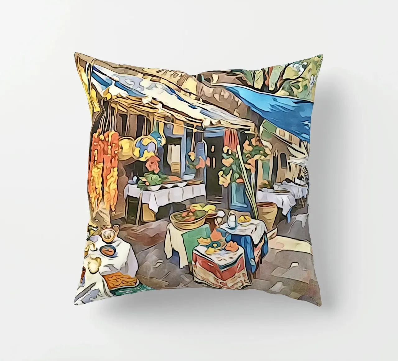 India, motif 11 decorative cushion by ZAMART